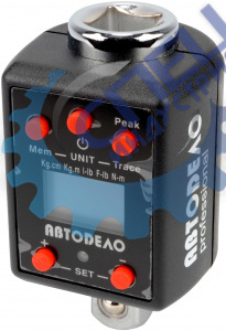 Ключ динамометр цифровой 1/2" 40-200 Нм L 75 мм (АвтоДело) в кейсе (10357) 40321