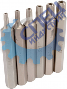 Вставки набор Torx с отверст L 75 мм 6 пр (АвтоДело) (14235) 40633