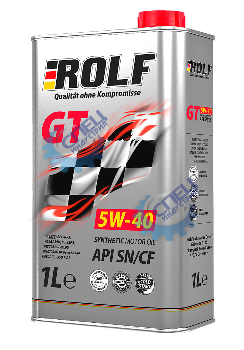 А/масло Rolf GT 5W40 1л МЕТАЛЛ