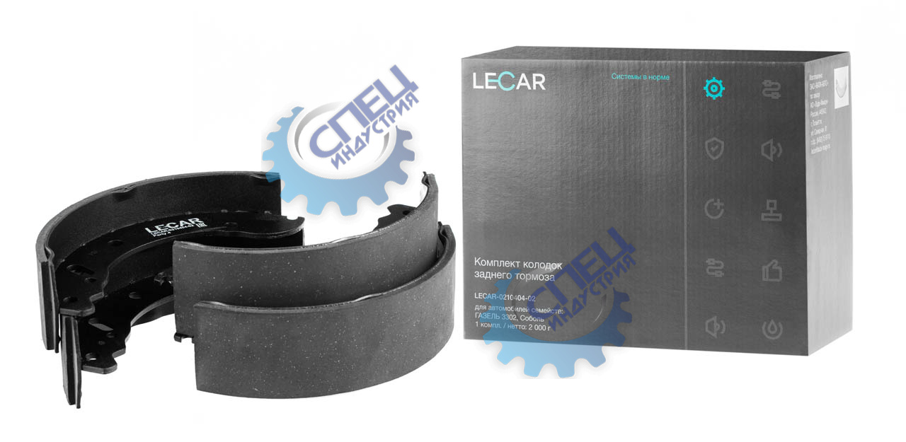 Колодка торм зад ГАЗель (LECAR)