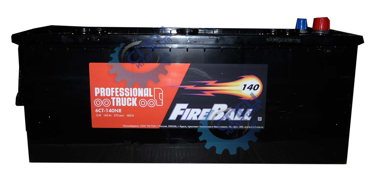 АКБ 140R Fire Ball (ОБР) (EN900) ДШВ 513х189х217 залит