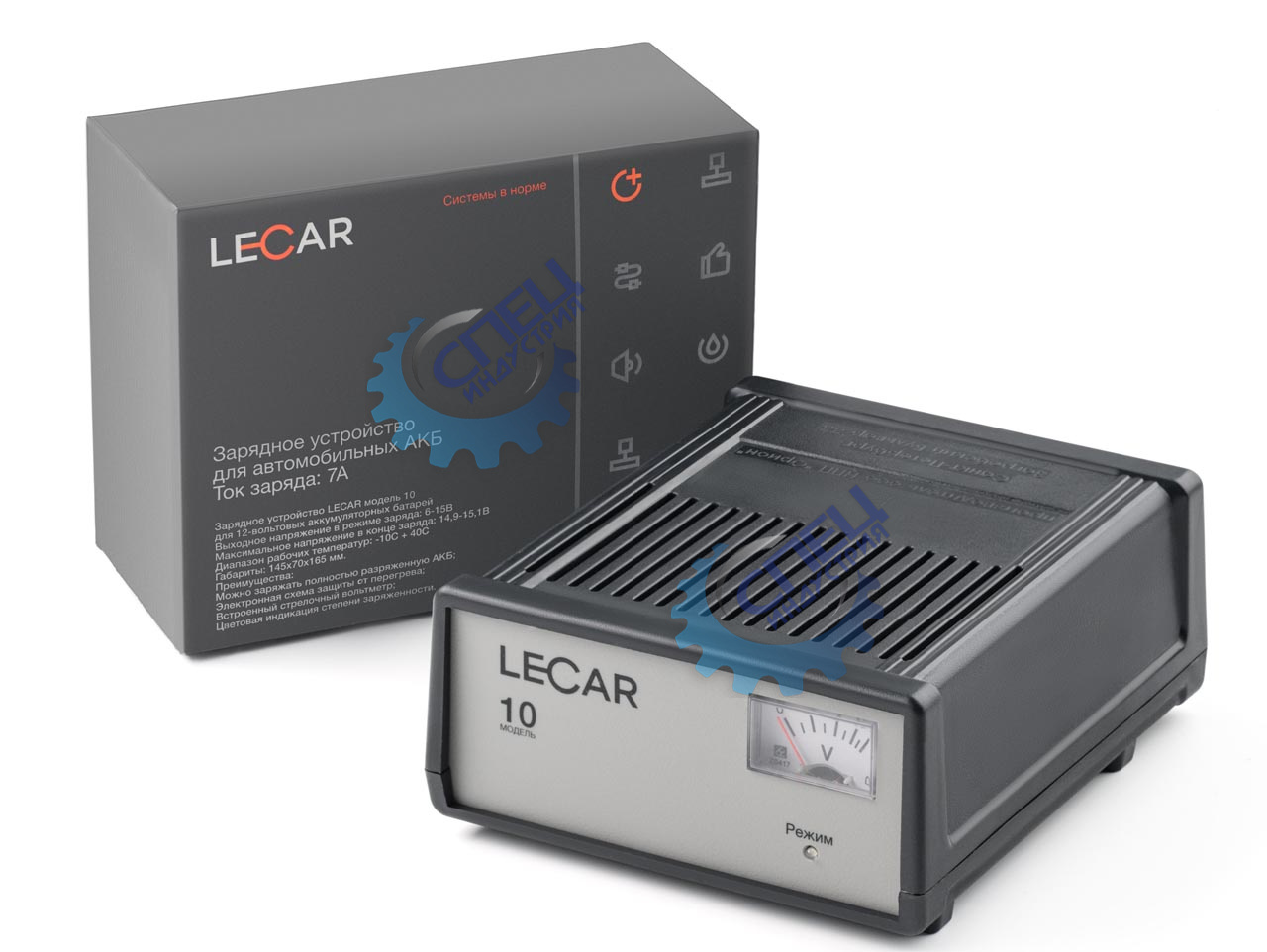 ЗУ 12V, 10А, 50-120 А/ч (Лада-Имидж LECAR)