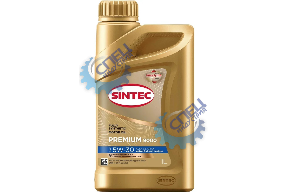 А/масло SINTEC Premium 9000 5W30 синт 1л API SN ACEA C3