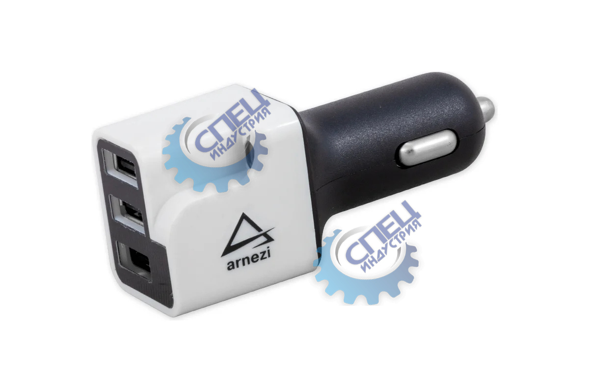 Зарядка "Адаптер USB в прикуриватель"  (Arnezi) 4,8А/12В+24В 3хUSB A0603012