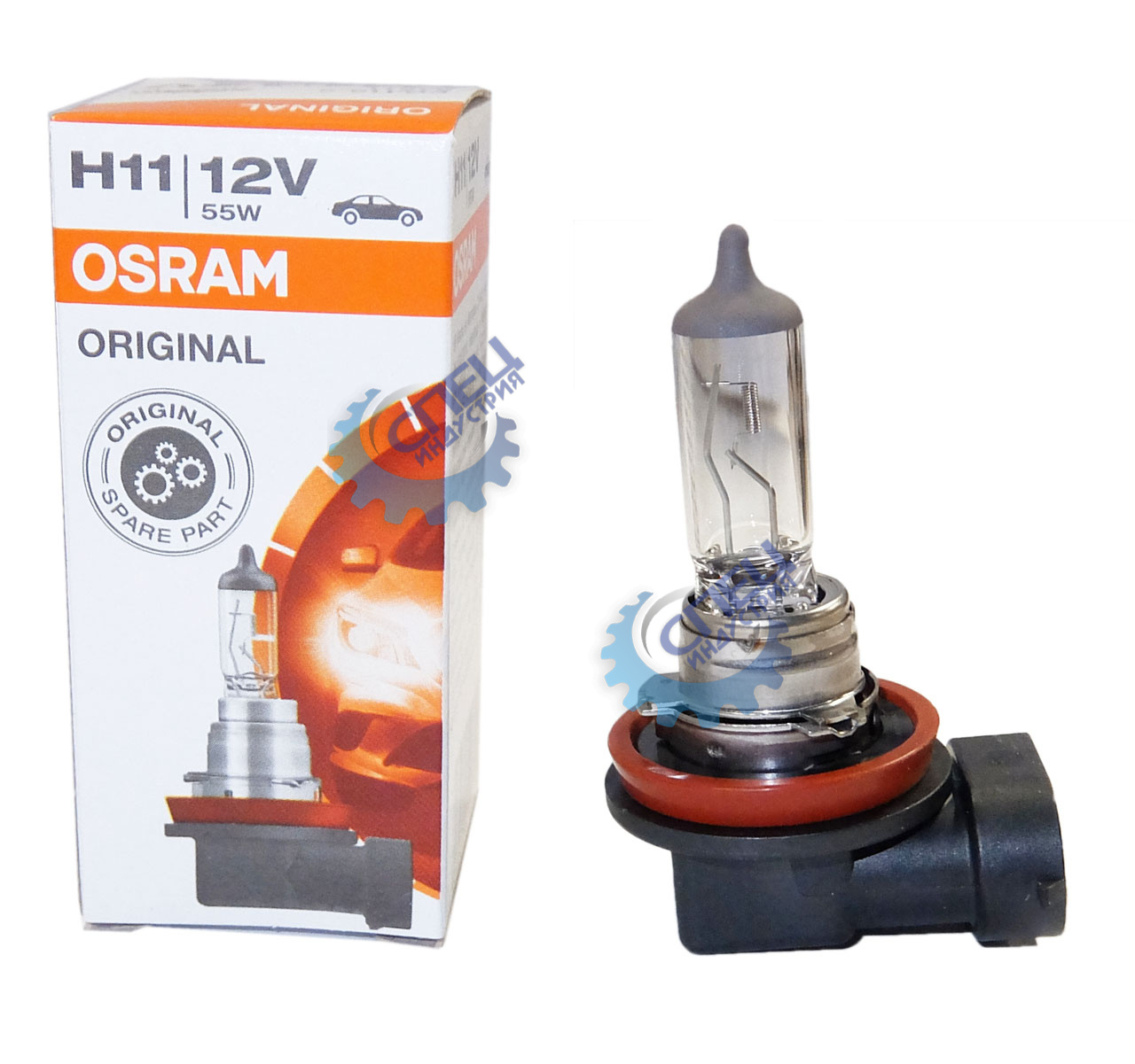 Лампа H11 галог 12V55W (Osram) 64211