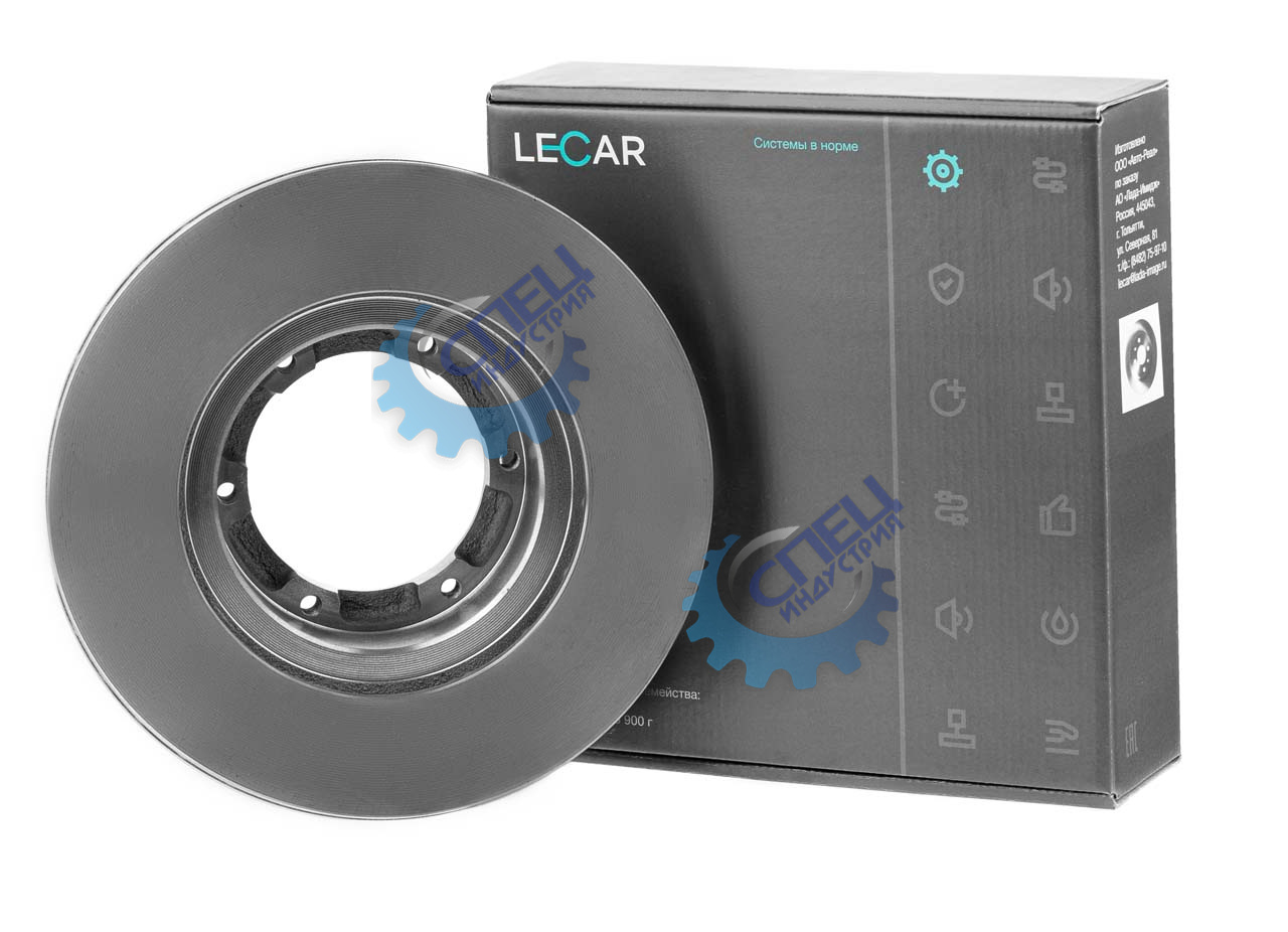 Диск торм передний ГАЗ-3302 (LECAR) ф 285(104центр) вентил