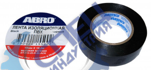 Изолента ПВХ 18мм*18,2м желтая (ABRO) ET-912-18-20-YLW-RW