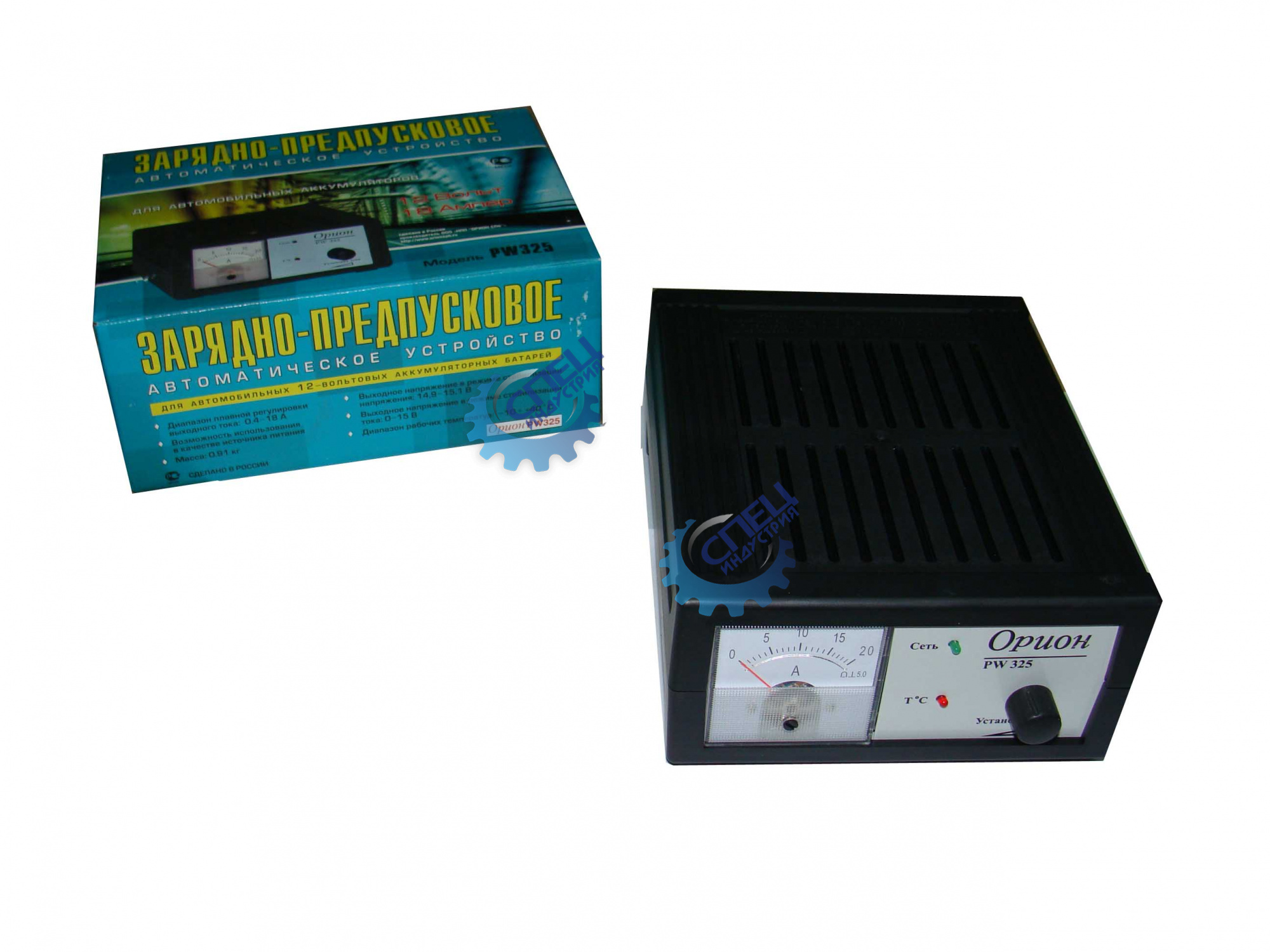 ЗУ  12V, 0-15А (Орион) PW 325,стрел. индик. регул