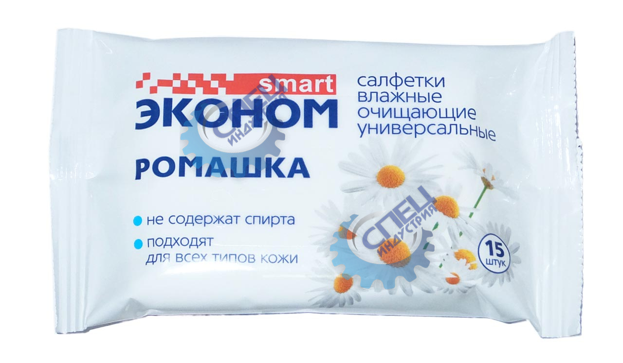 Салфетки  15шт (Эконом smart) ромашка