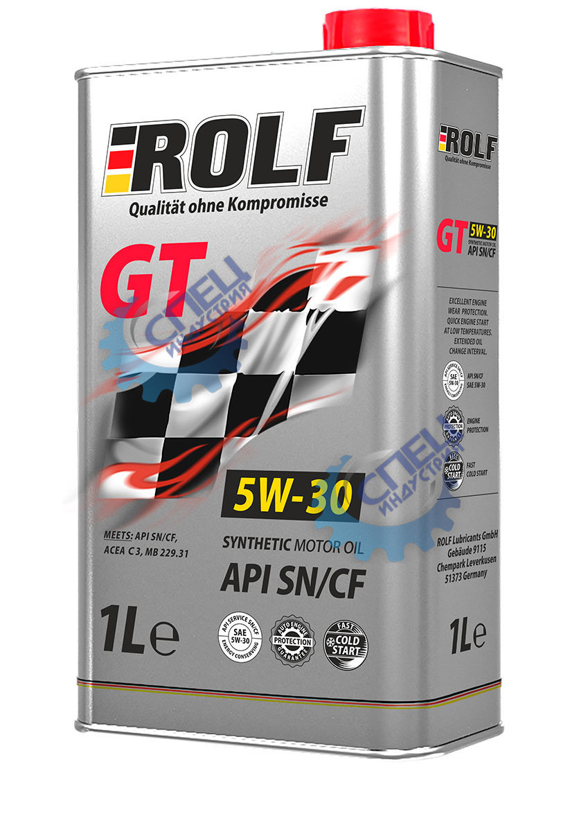 А/масло Rolf GT 5W30 1л ACEA C3 API SN/CF МЕТАЛЛ