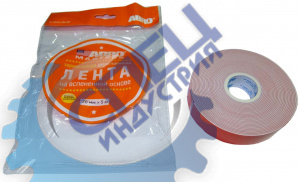 Скотч двусторонний белый 20мм*5м (ABRO) Masters OE-20MM-5M-RW