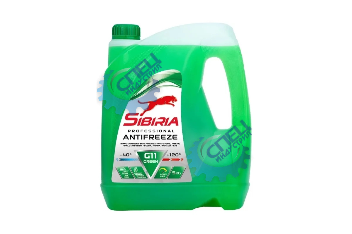 Антифриз SIBIRIA  5кг (зелёный)