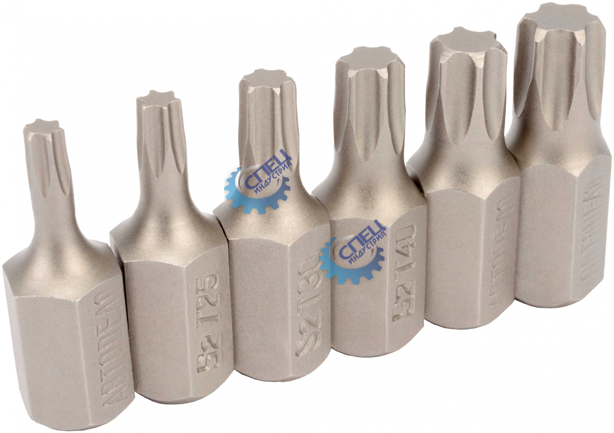 Вставки набор Torx L 30 мм 6 пр (АвтоДело) (12285) 40636
