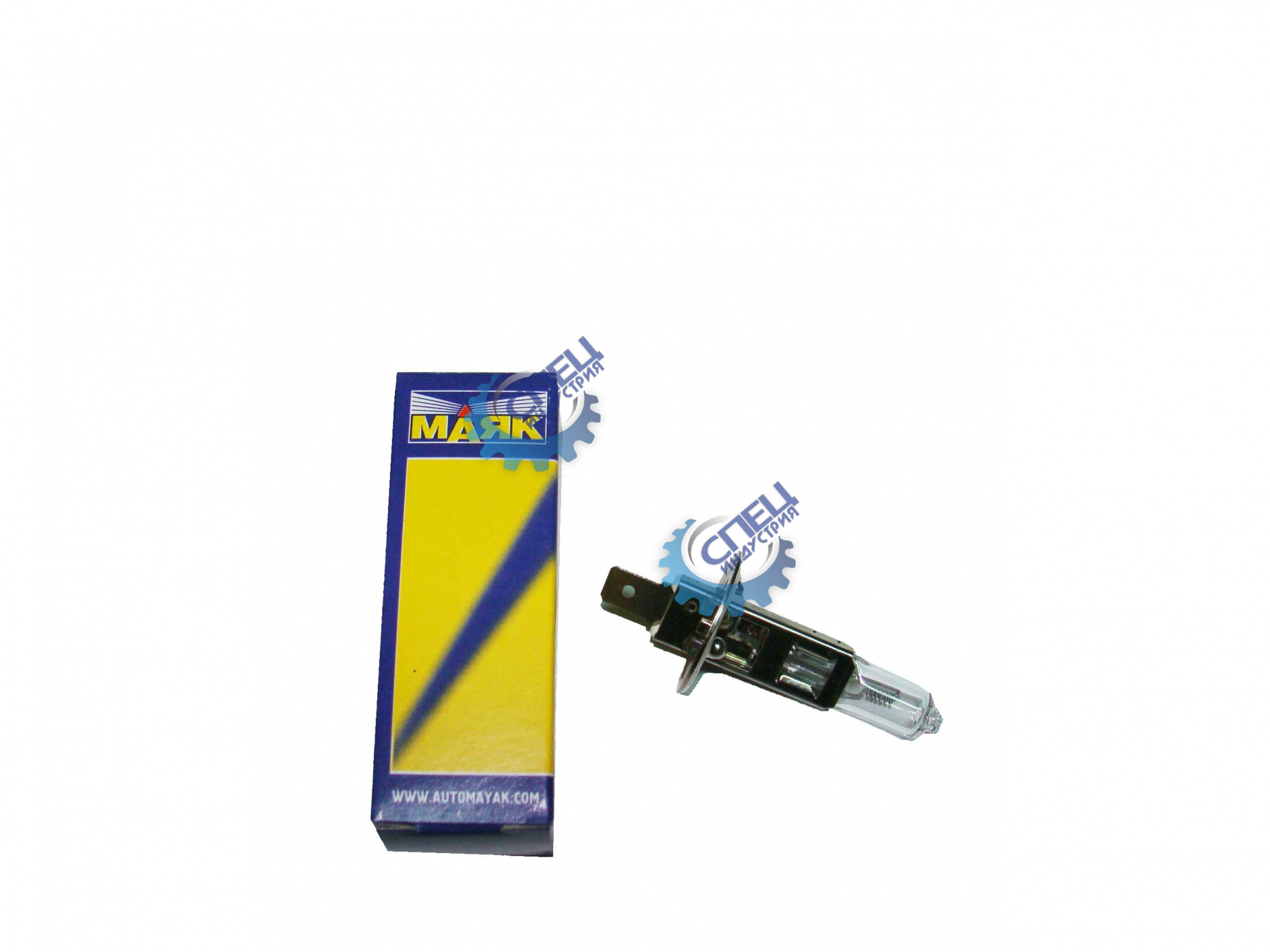 Лампа H1 галог 12V55W (Маяк) 52120