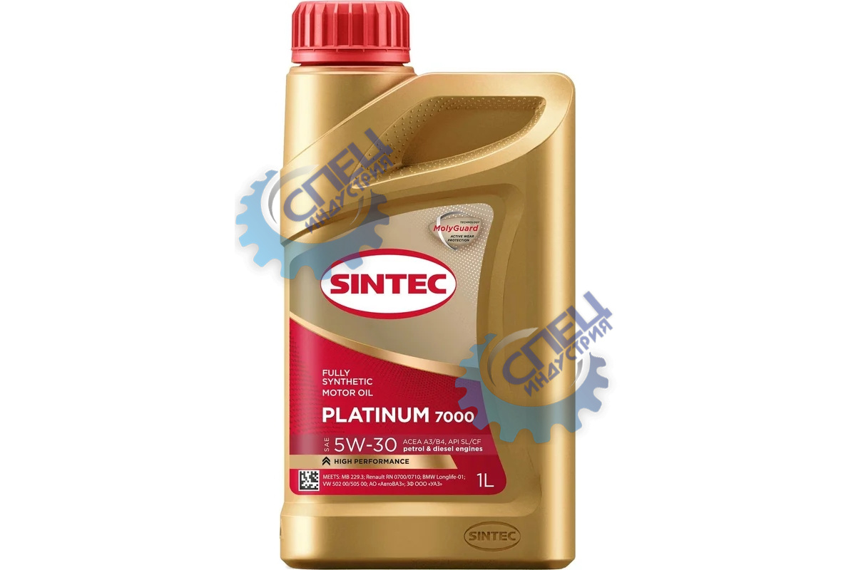 А/масло SINTEC Платинум 7000 5W30 синт 1л API A3/B4